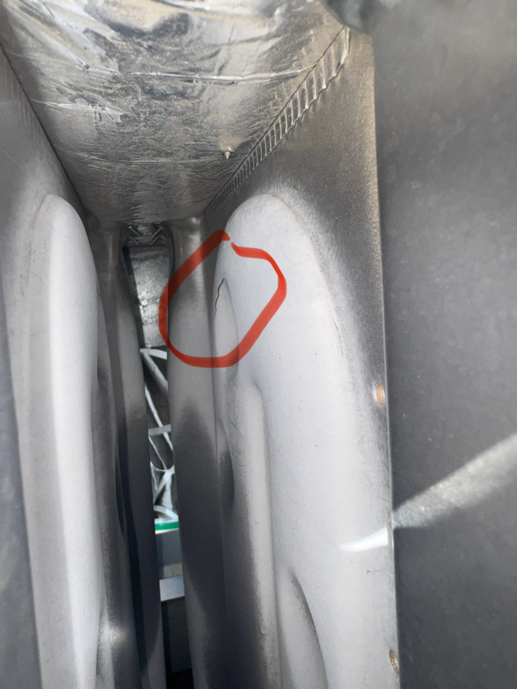 Cracked Heat Exchanger Found During Furnace Inspection in Lindon image