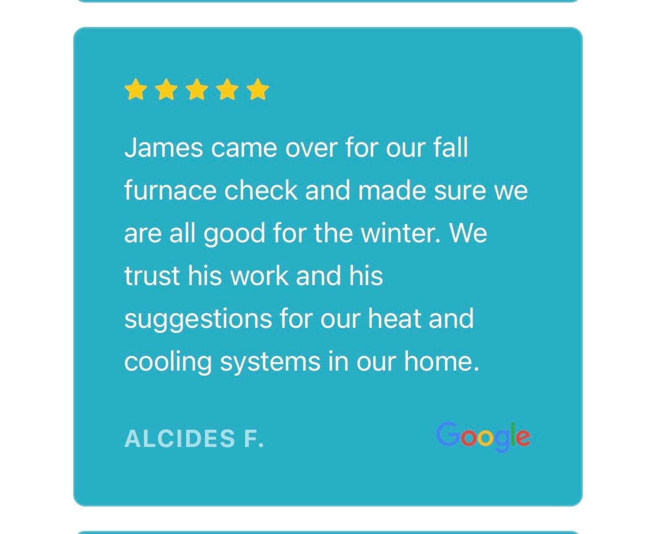 Five Star Furnace Check Experience image