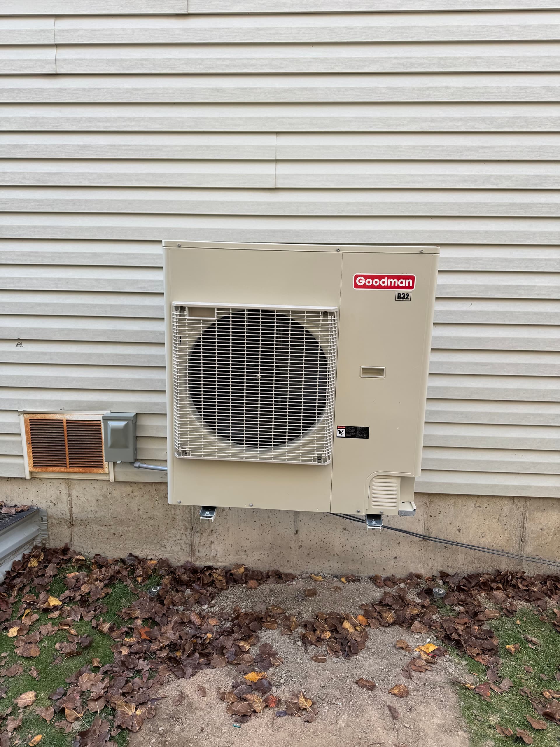 High Efficiency AC Installation with Goodman R32 image